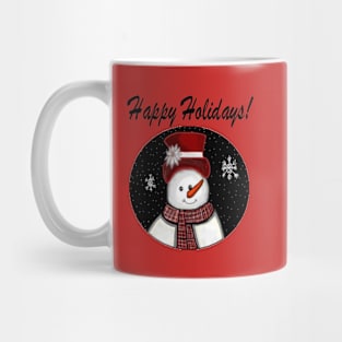 Happy Holidays Snowman Mug